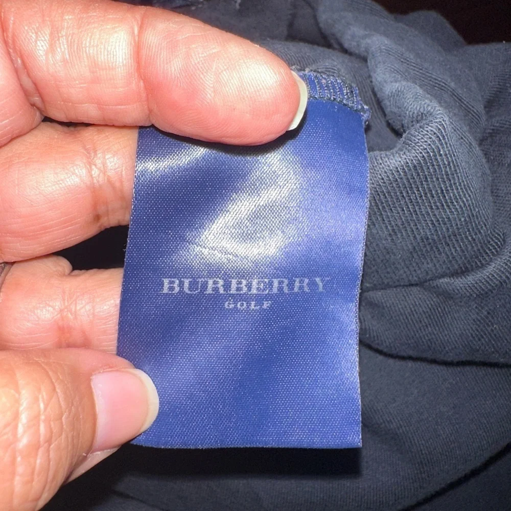 Burberry Golf Black Joggers Nova Check Trim on Back Pocket (M1)